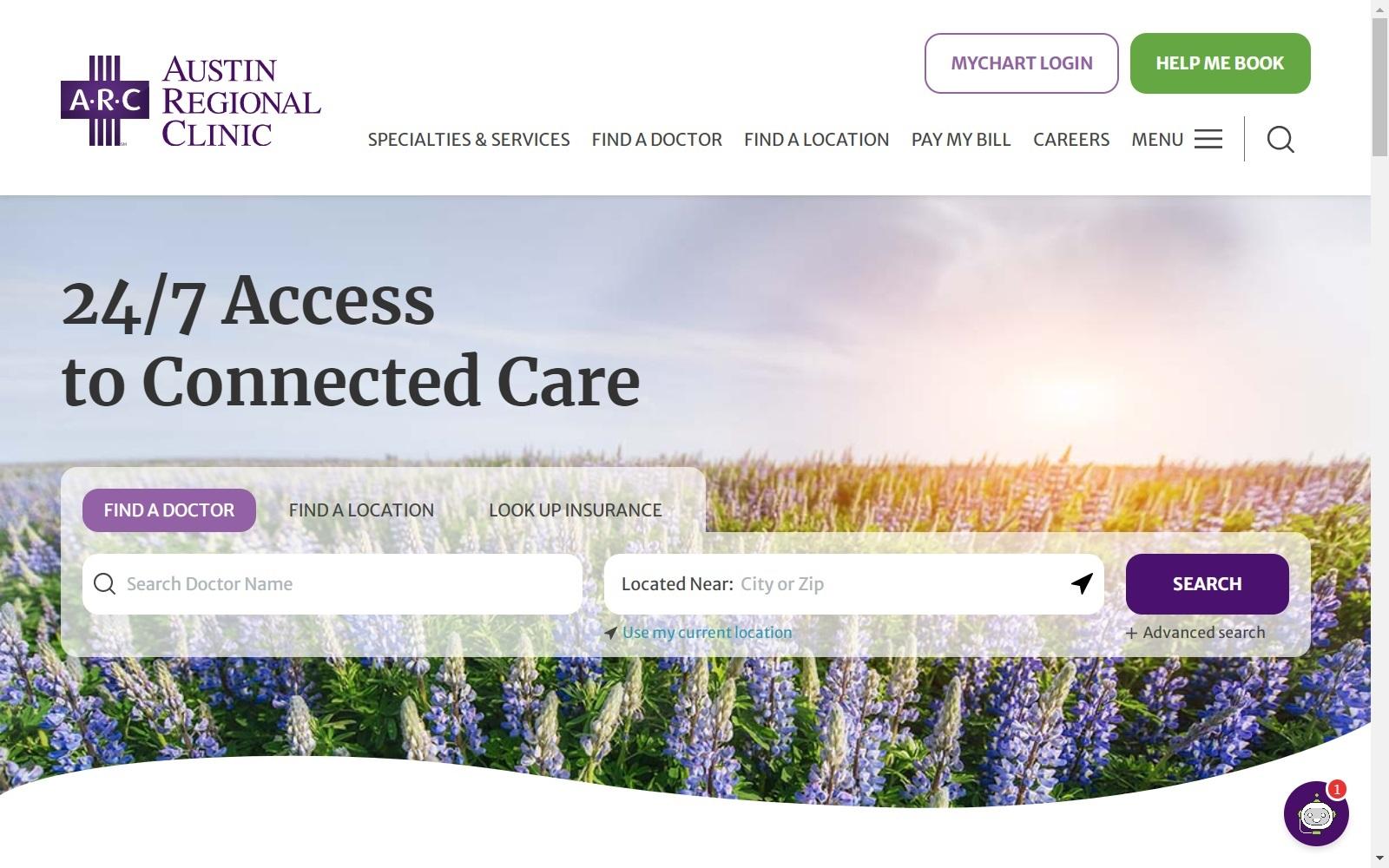Austin Regional Clinic screenshot