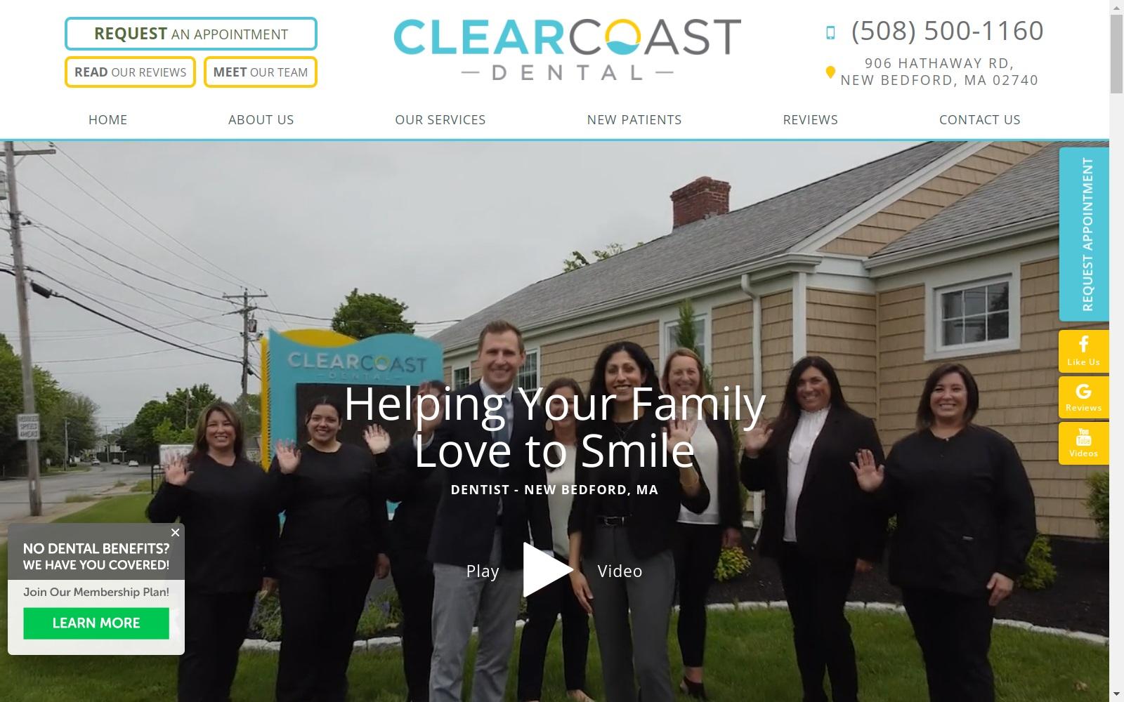Clear Coast Dental screenshot