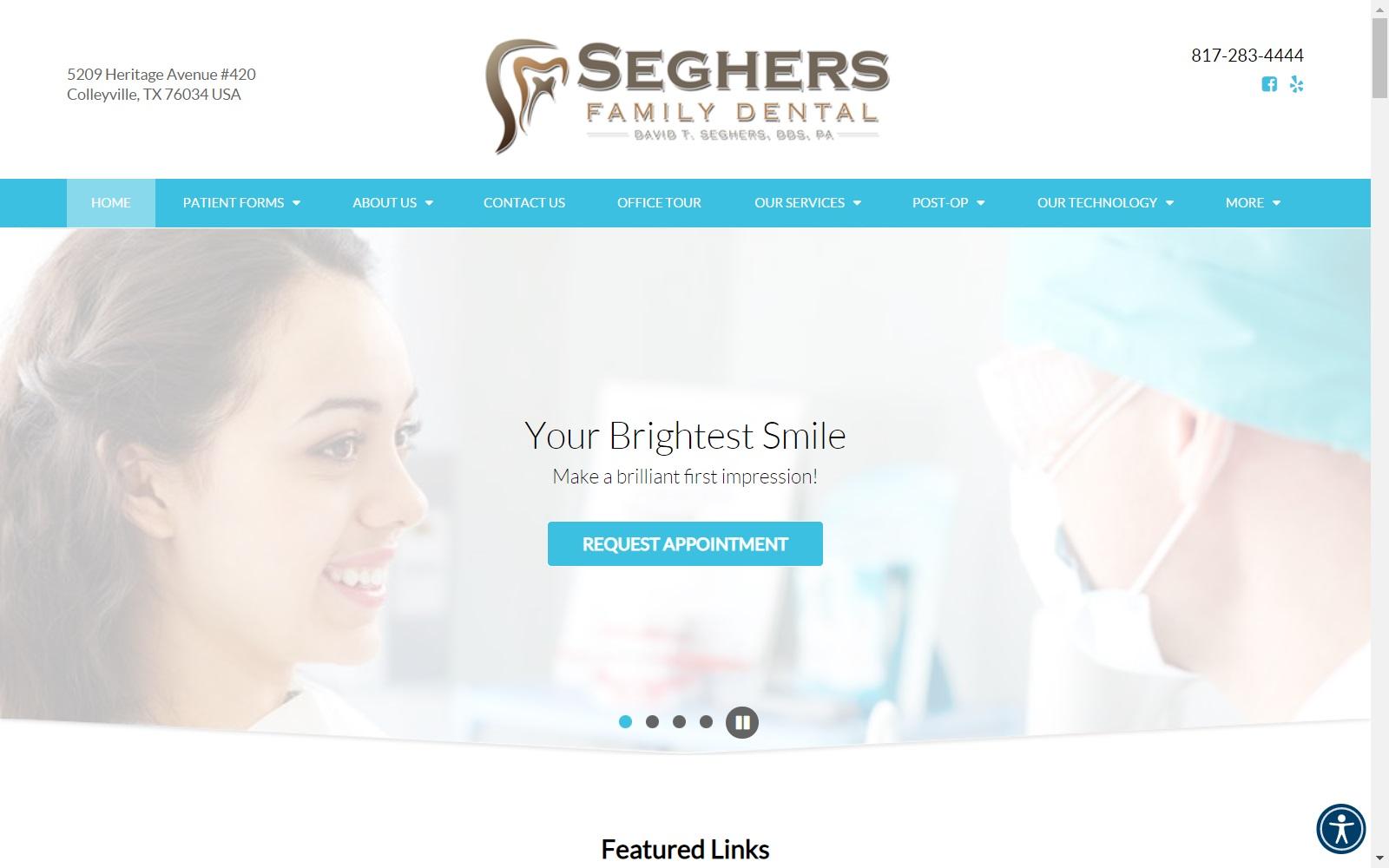 Seghers Family Dental screenshot