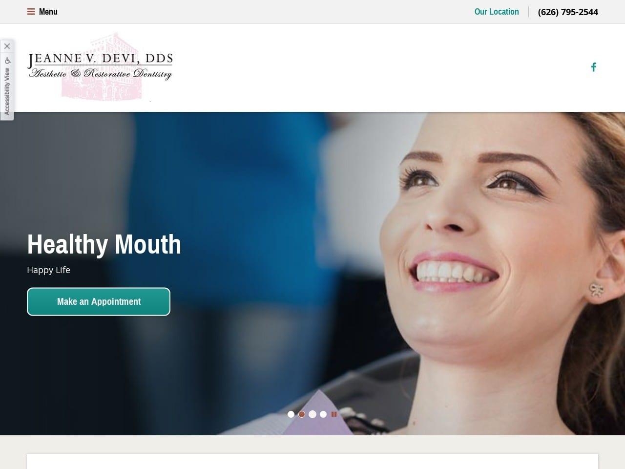 Jeanne V. Devi DDS screenshot