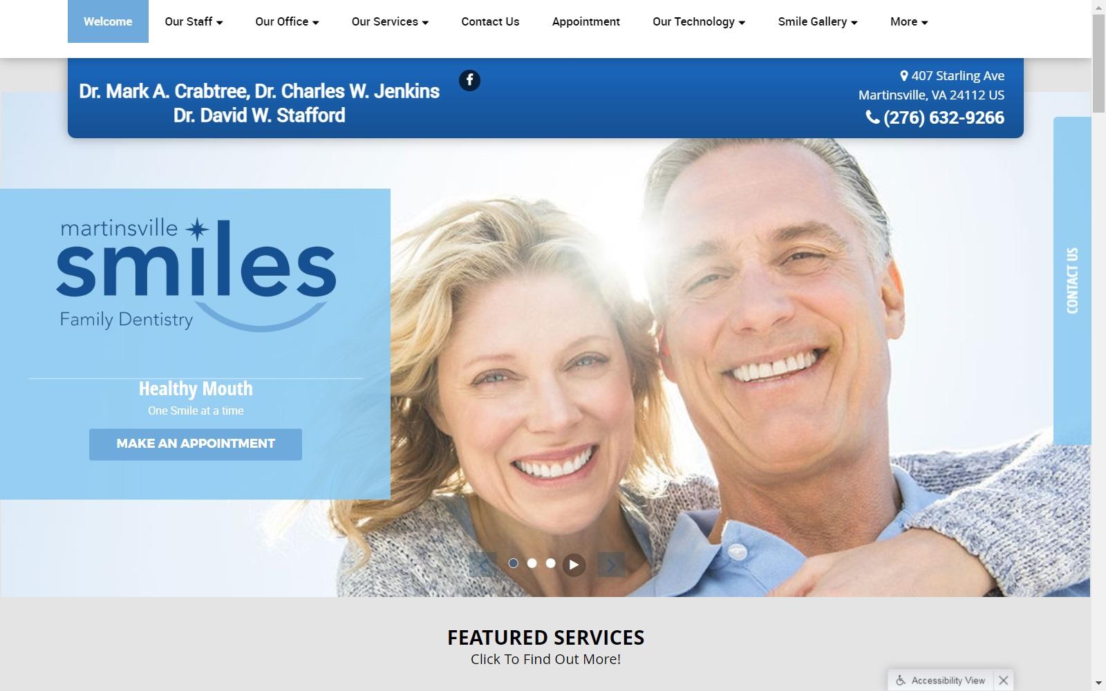 Martinsville Smiles, PLLC, Drs. Mark Crabtree & Charles Jenkins