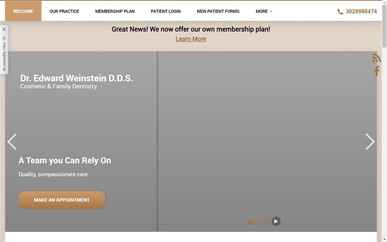 Dr. Edward Weinstein, DDS screenshot