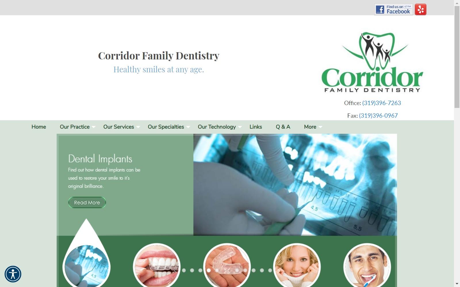 Corridor Family Dentistry screenshot