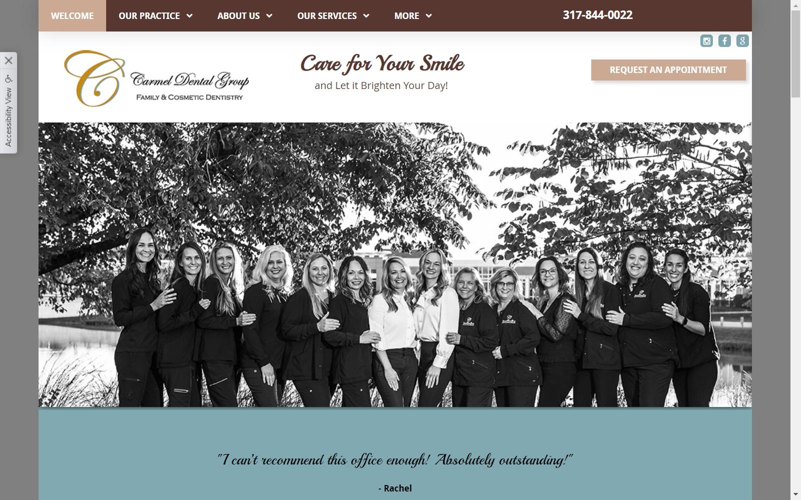 Carmel Dental Group screenshot