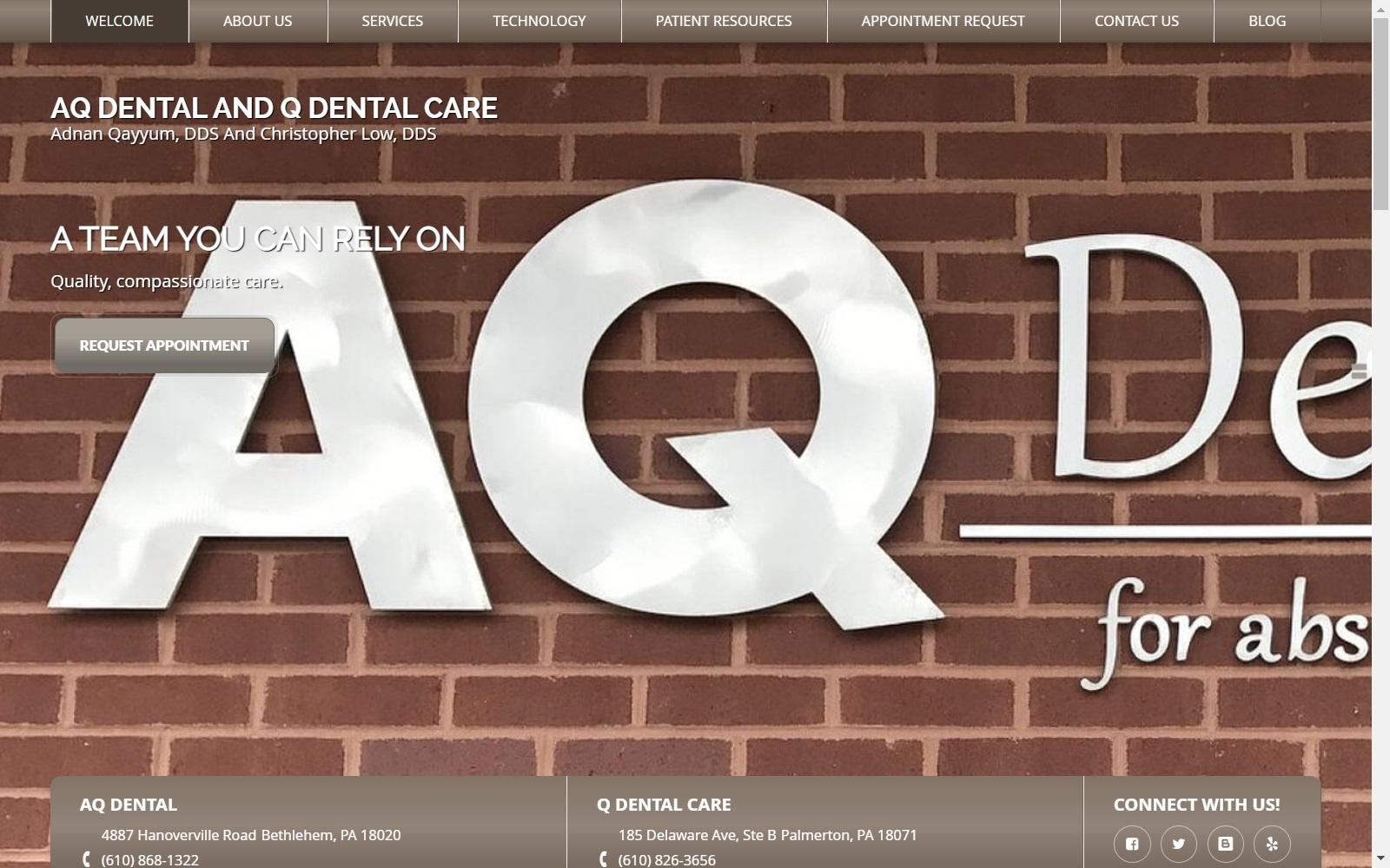 Bethlehem dentist | Adnan Qayyum, DDS | AQ Dental Care