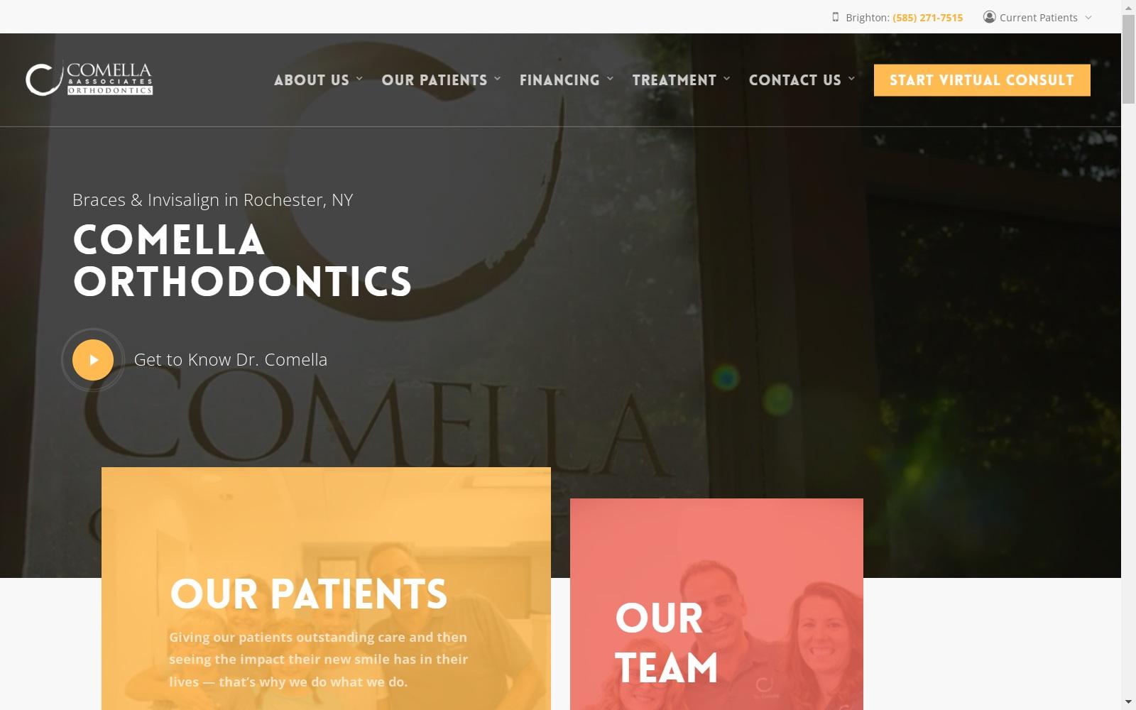 Comella Orthodontics screenshot