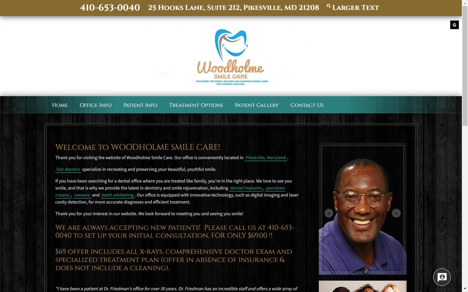 Drs. Friedman & Associates screenshot