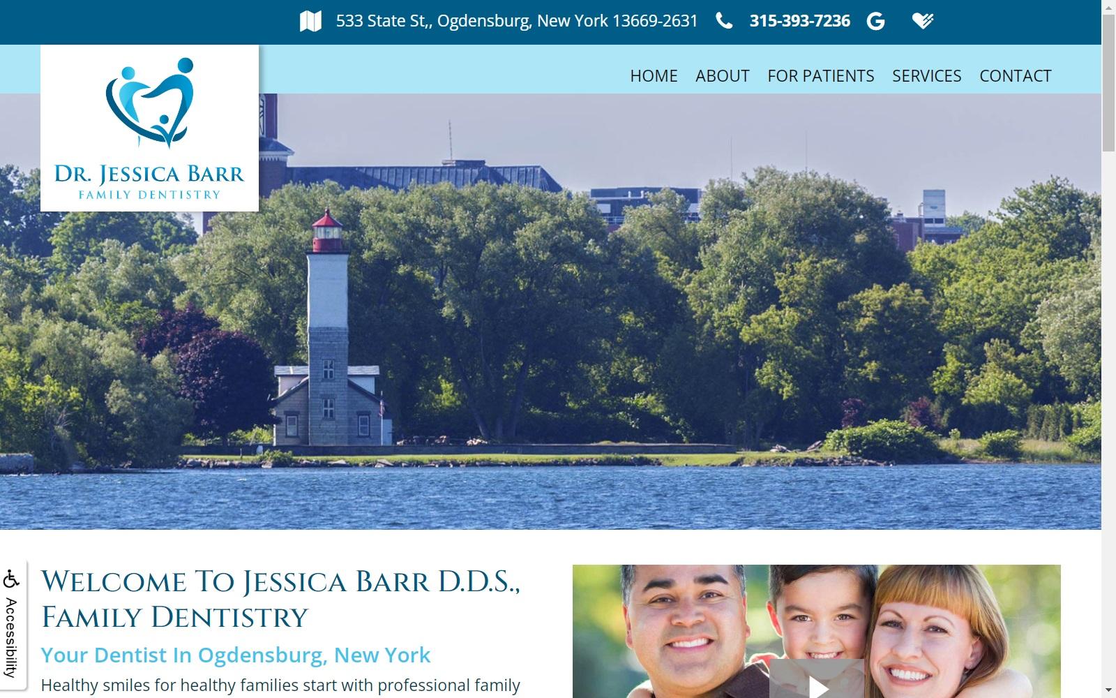 Jessica Barr DDS screenshot