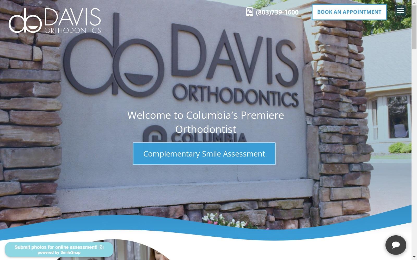 Davis Orthodontics screenshot