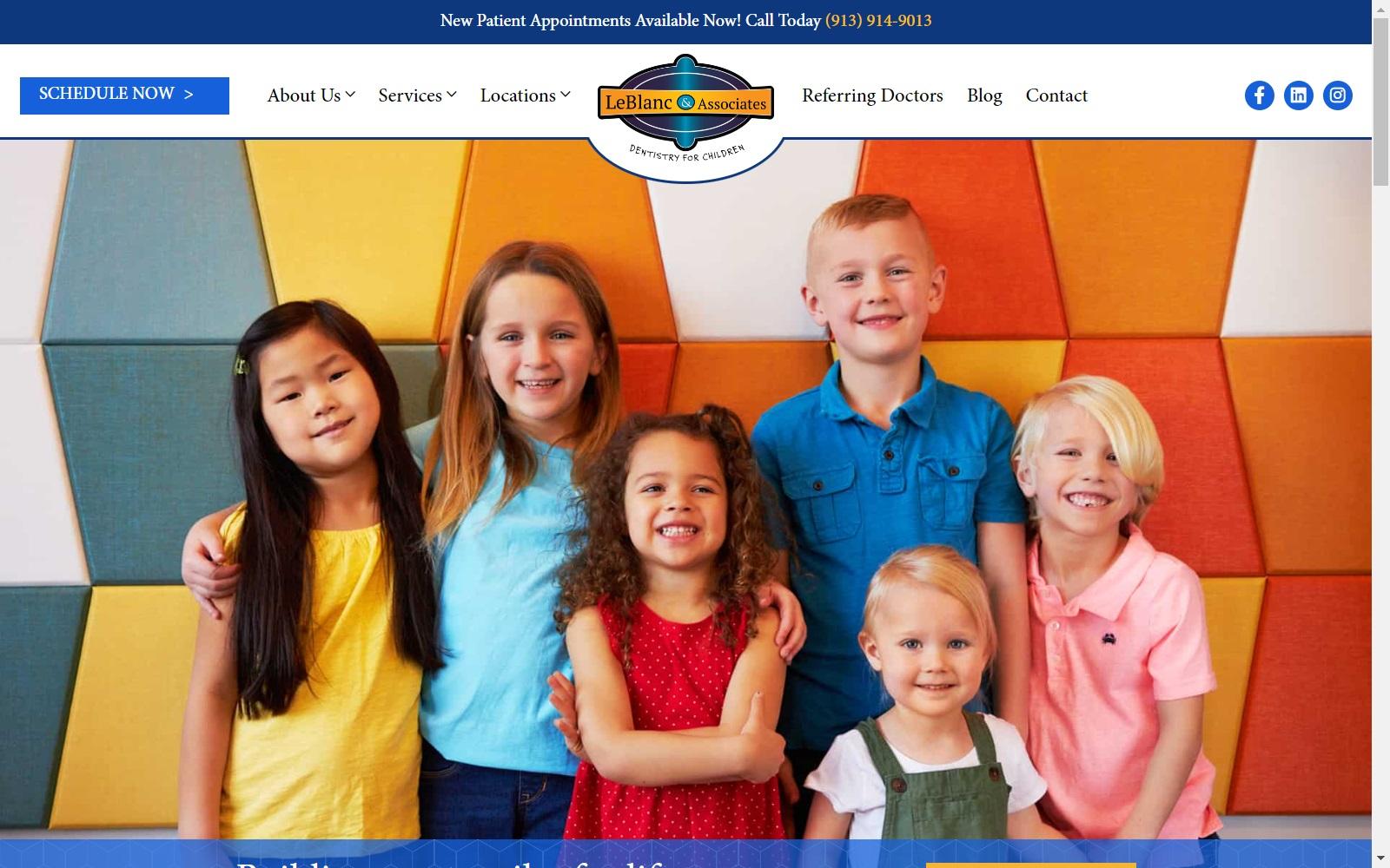 LeBlanc & Associates Dentistry for Children screenshot