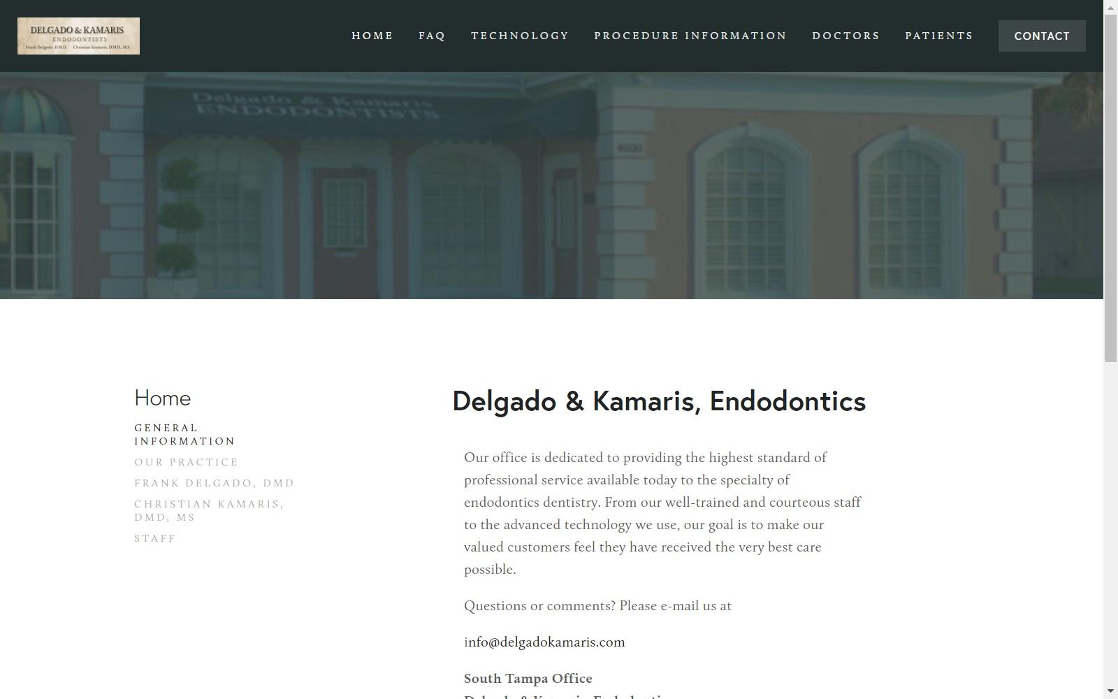 Kamaris Christian A DDS screenshot