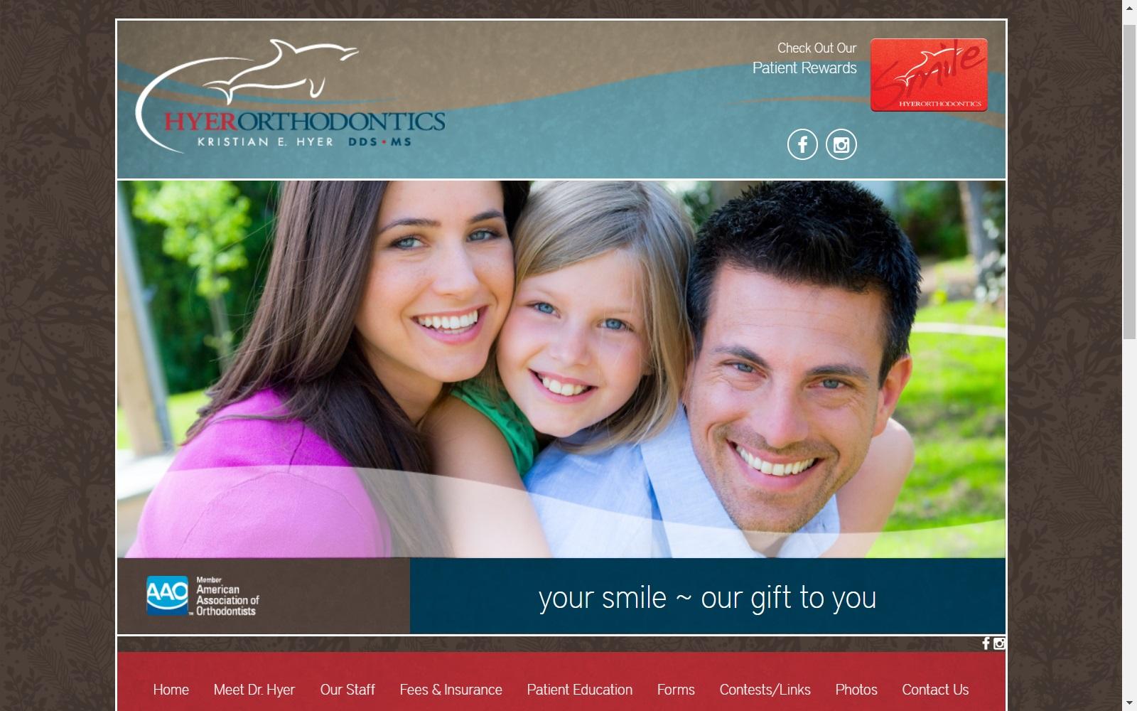 Hyer Orthodontics screenshot