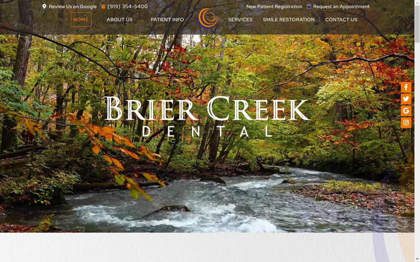 Brier Creek Dental screenshot