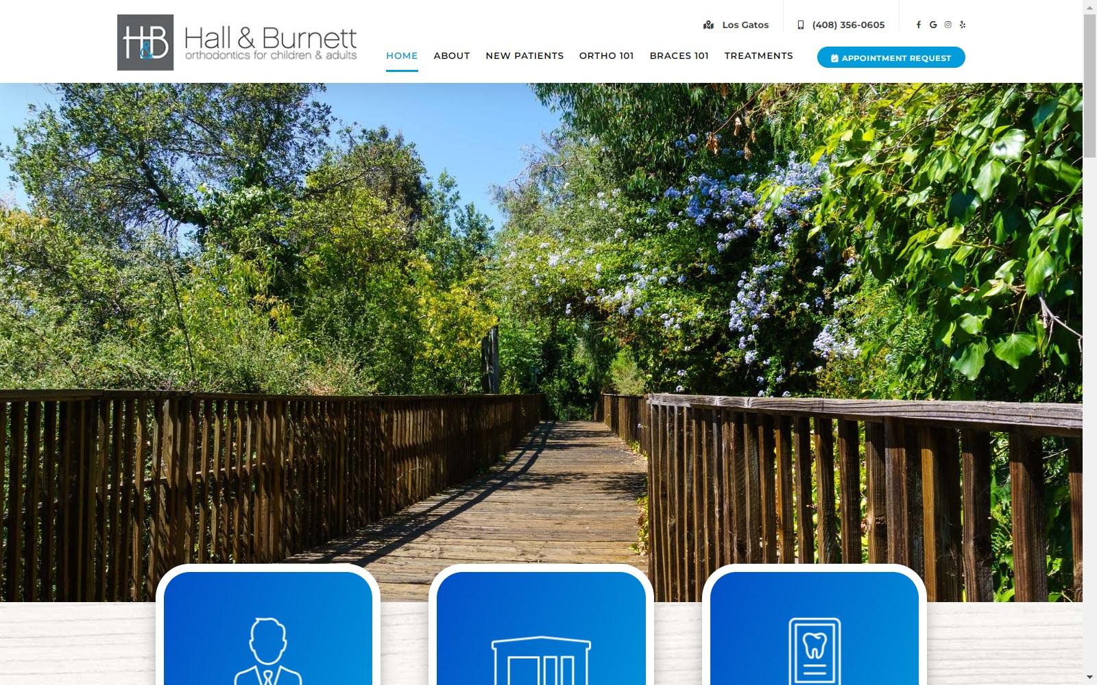 Hall & Burnett Orthodontics screenshot