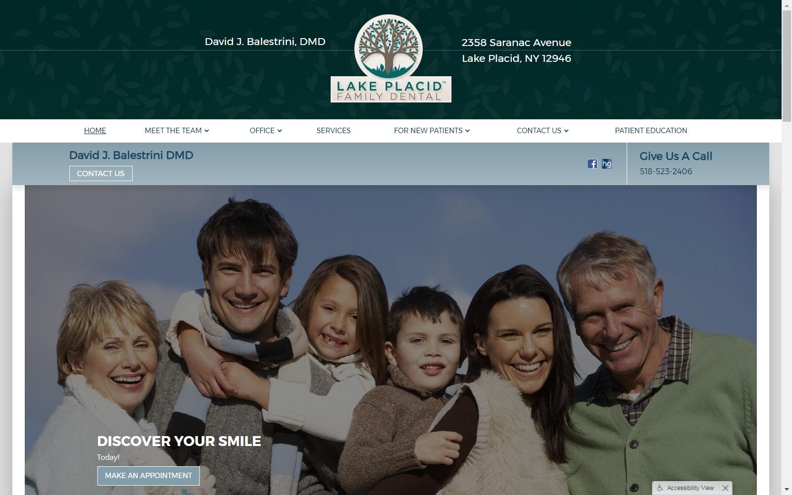 Lake Placid Family Dental screenshot
