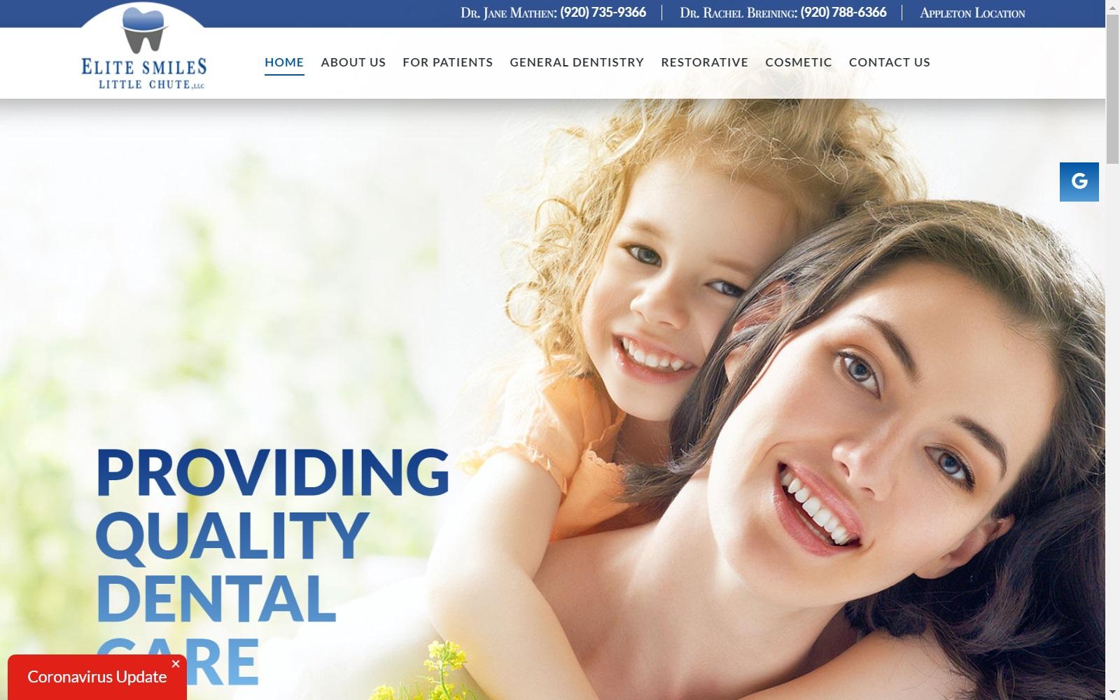Dr. Jane Mathen, DDS (Elite Smiles Little Chute) screenshot