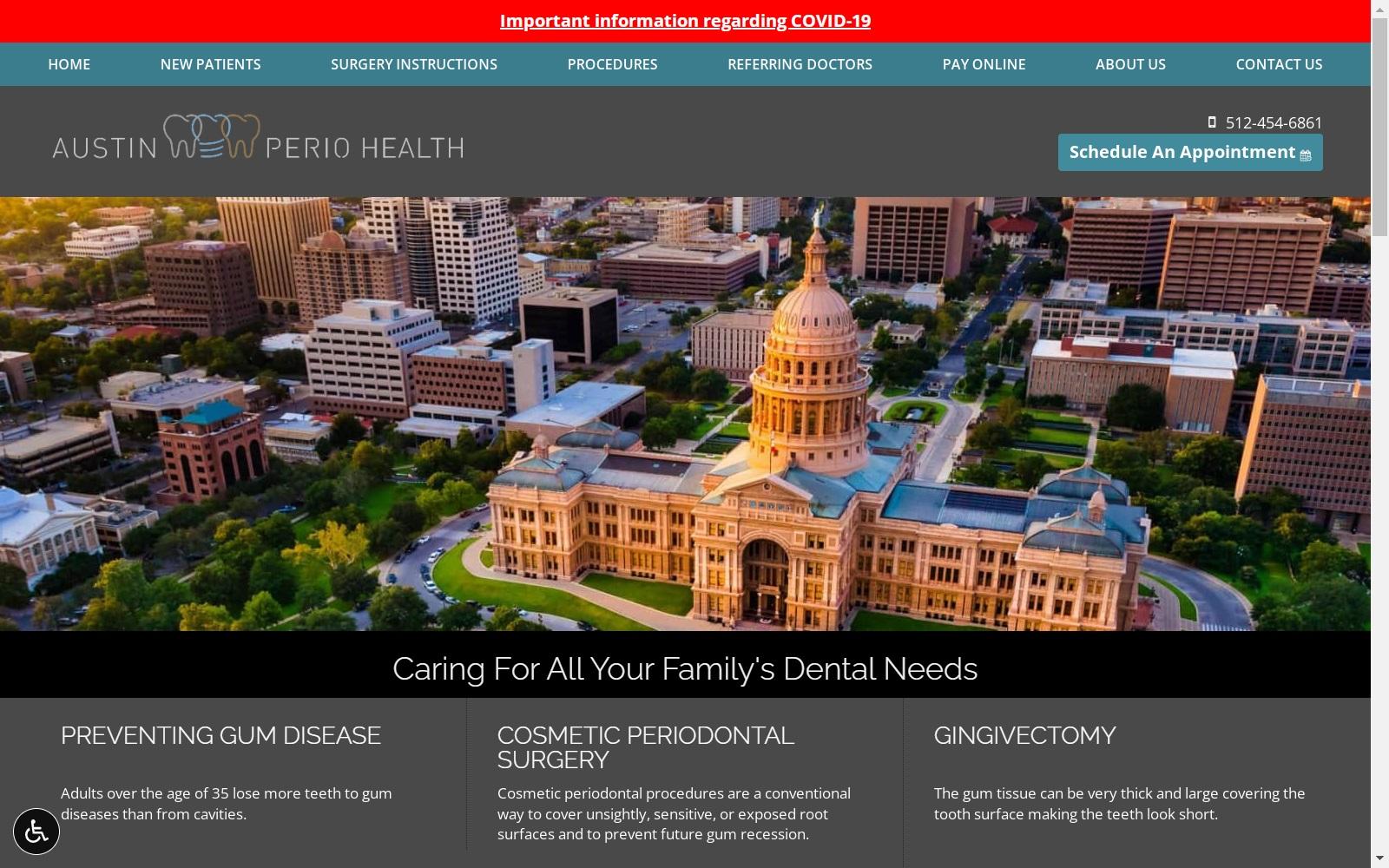 Austin Perio Health screenshot