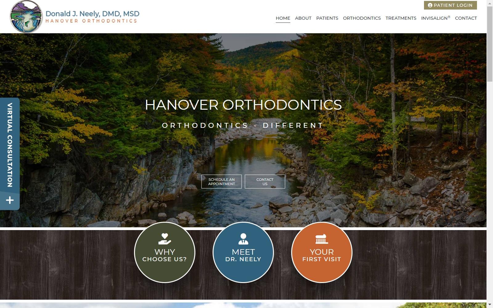 Donald J. Neely, DMD, MSD - Hanover Orthodontics screenshot