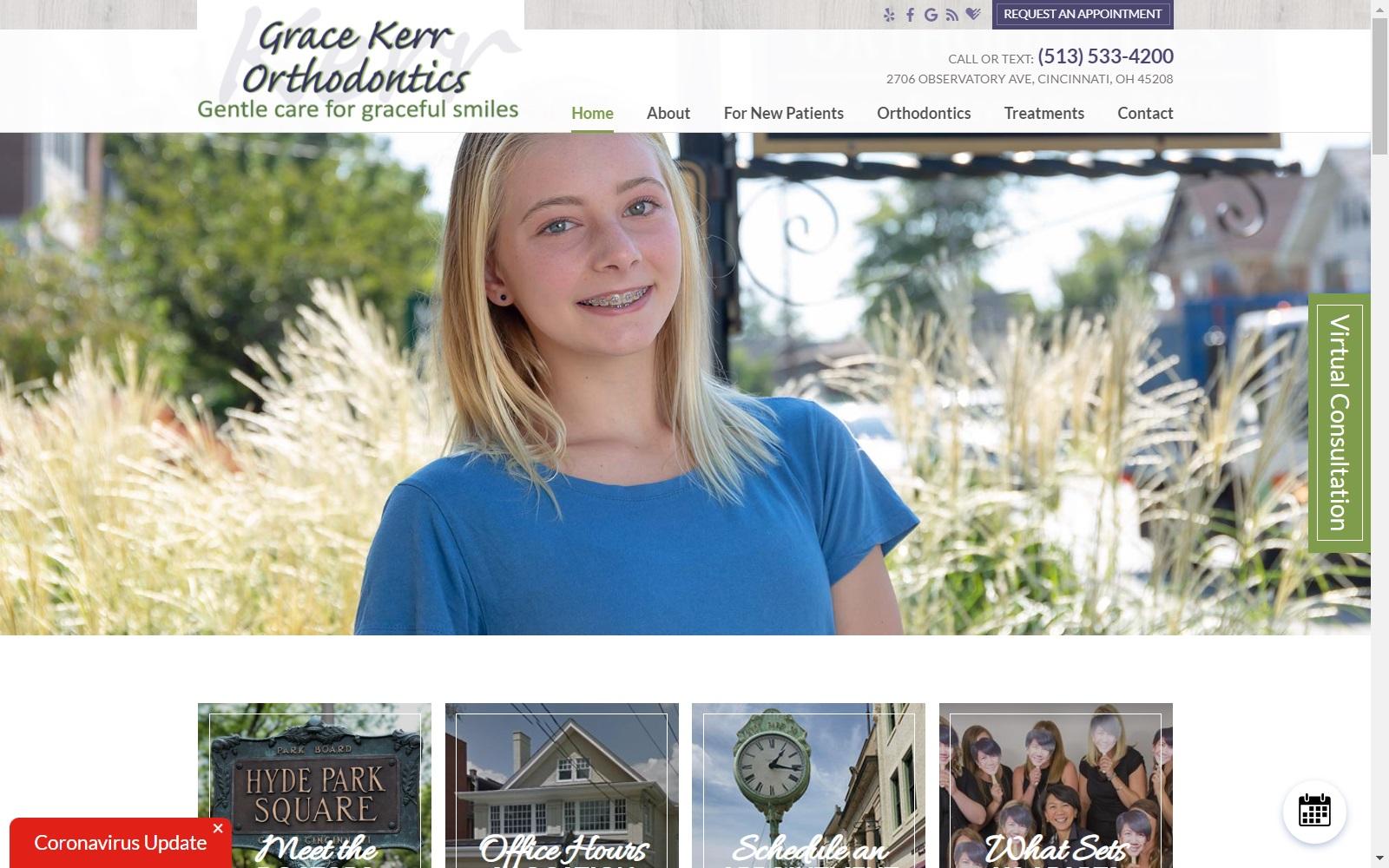Grace Kerr Orthodontics screenshot