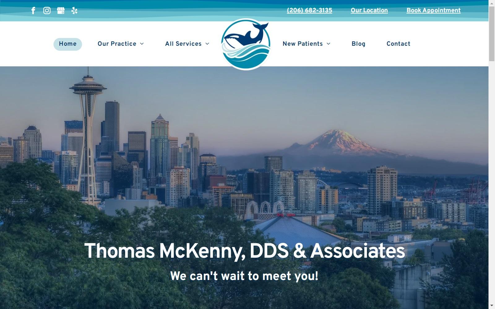 Thomas McKenny, DDS & Associates screenshot