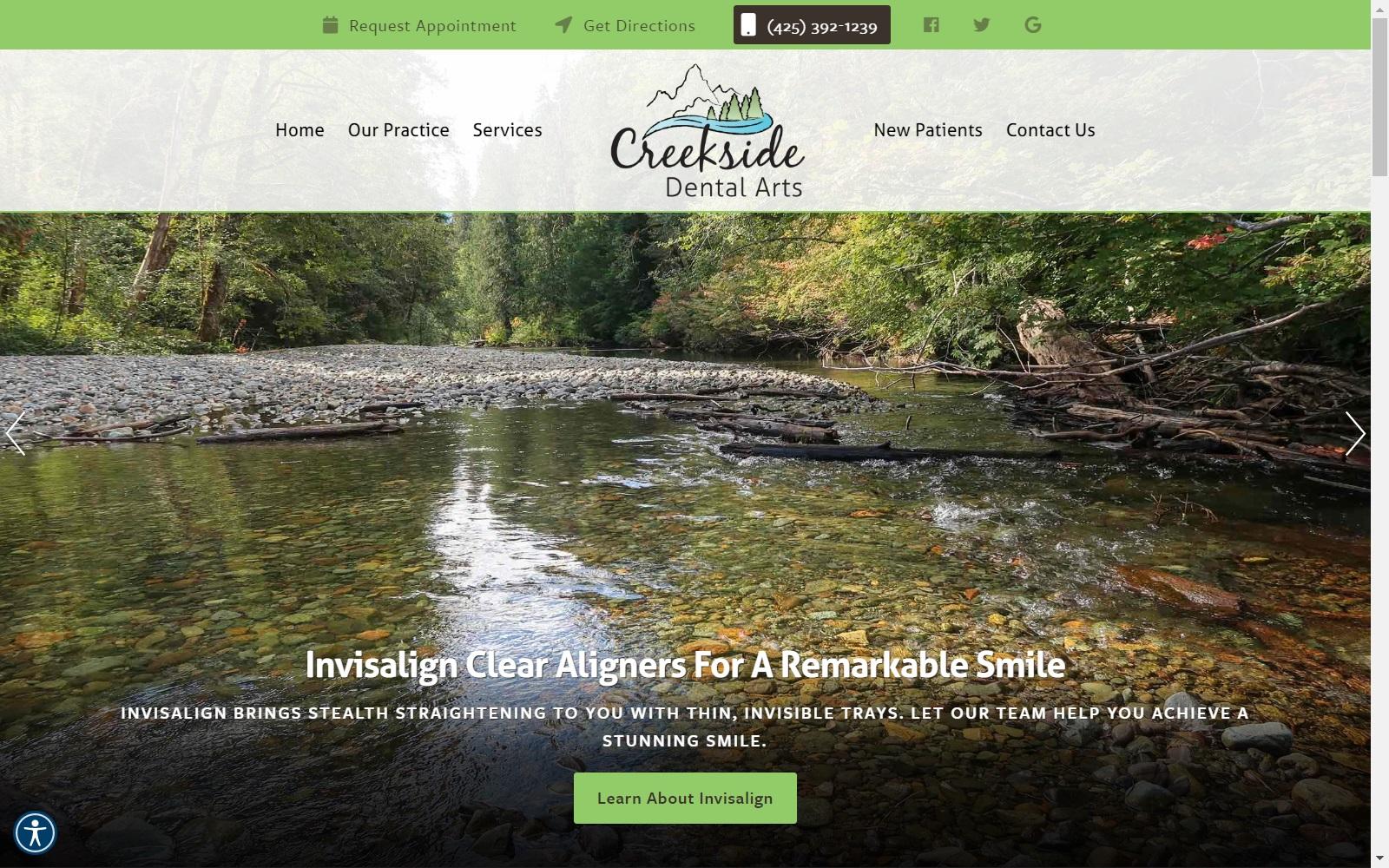 Creekside Dental Arts/ Callisto Rojas DMD screenshot