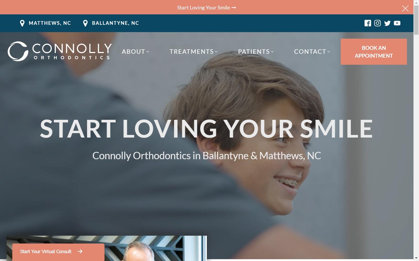 Connolly Orthodontics screenshot