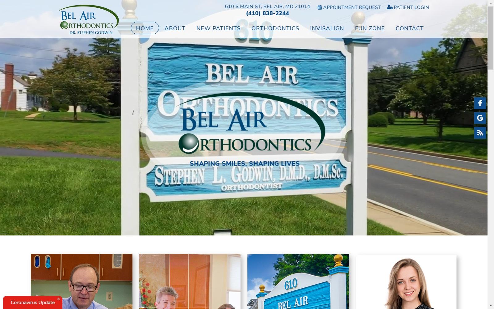 Bel Air Orthodontics screenshot