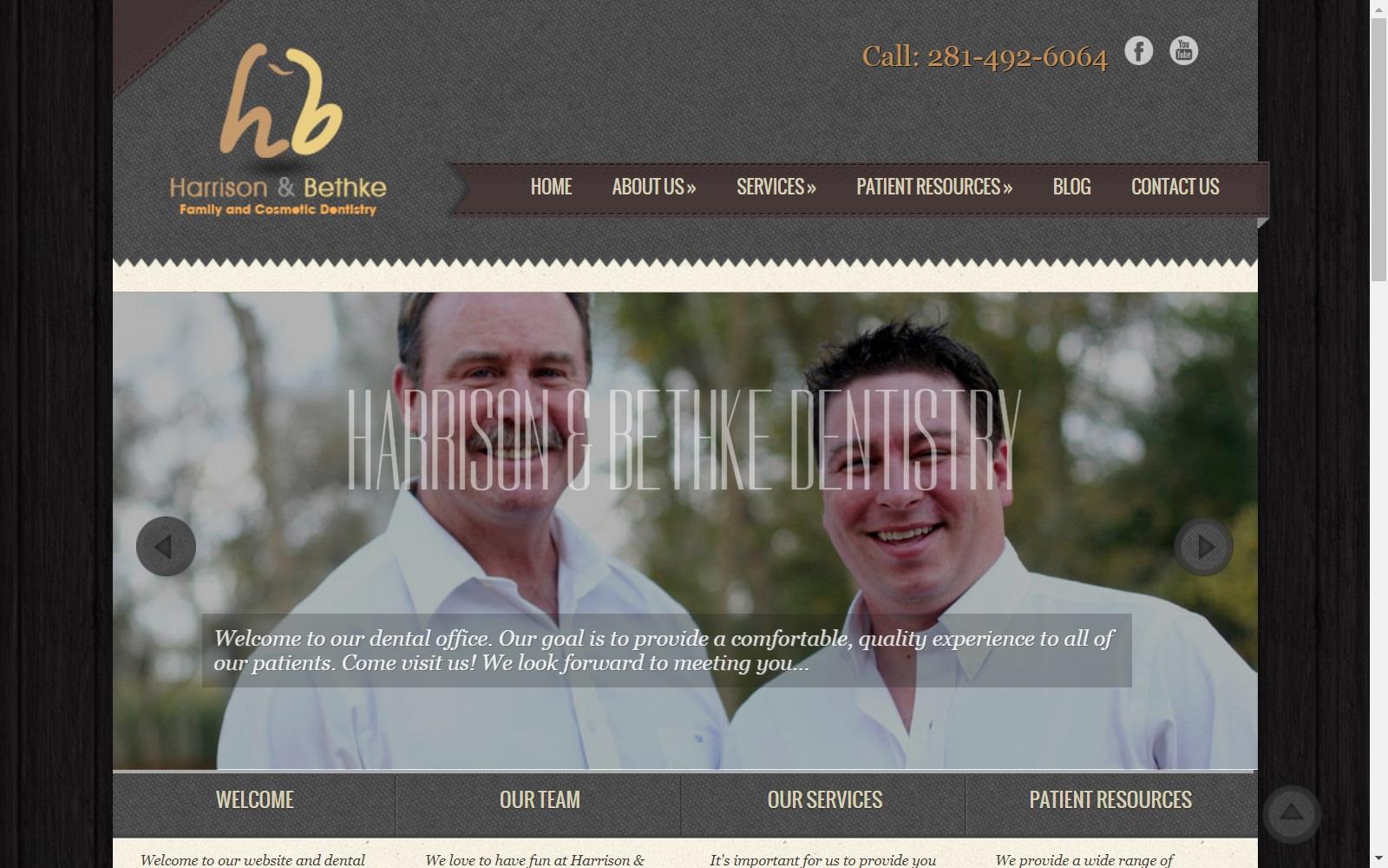 Harrison & Bethke Family & Cosmetic Dentistry screenshot