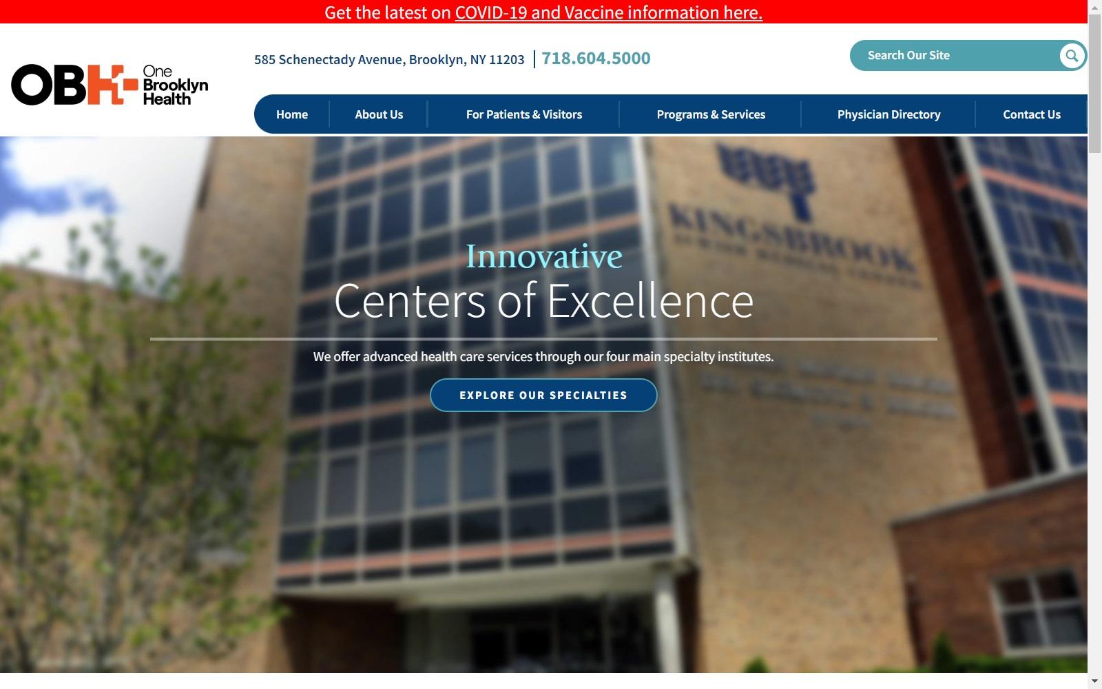 Kingsbrook Jewish Medical Center screenshot