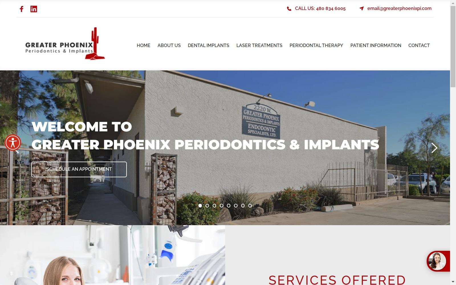 Greater Phoenix Periodontics & Implants screenshot