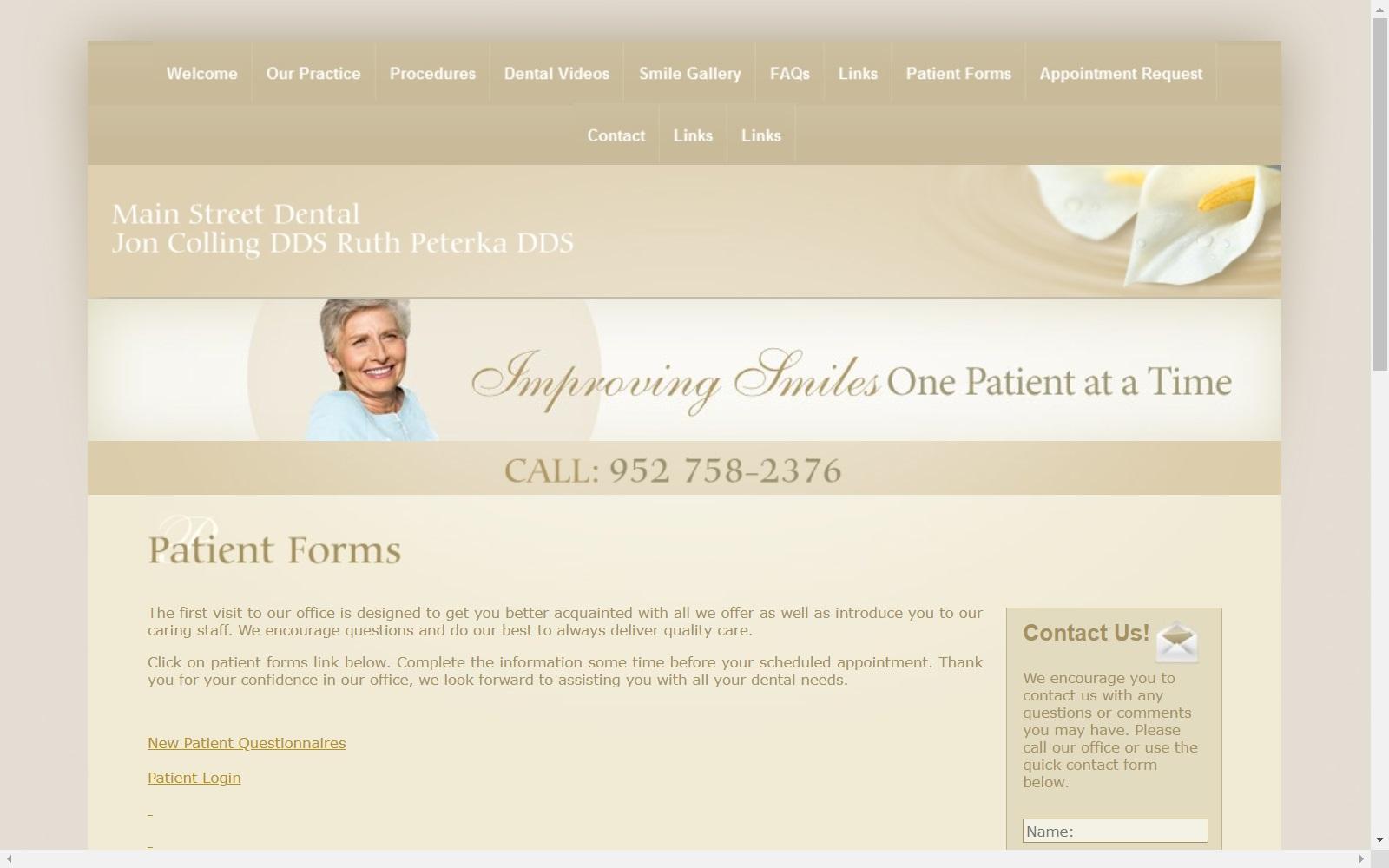 Dr. Jon P. Colling DDS Main Street Dental