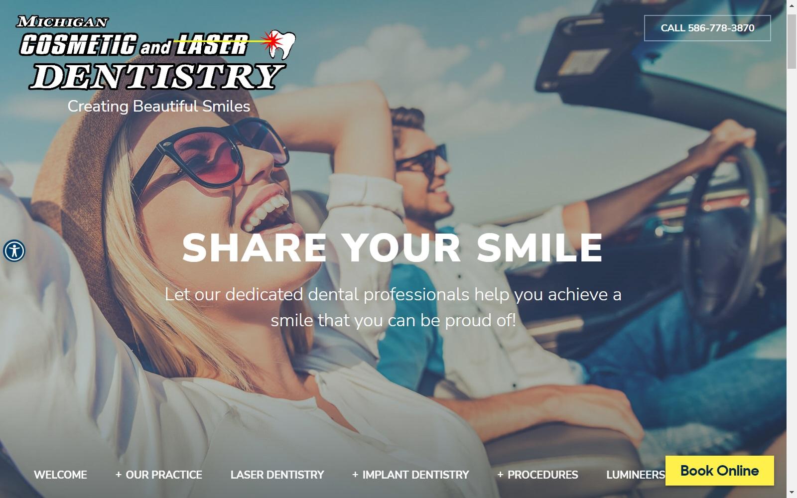Michigan Cosmetic & Laser Dentistry screenshot