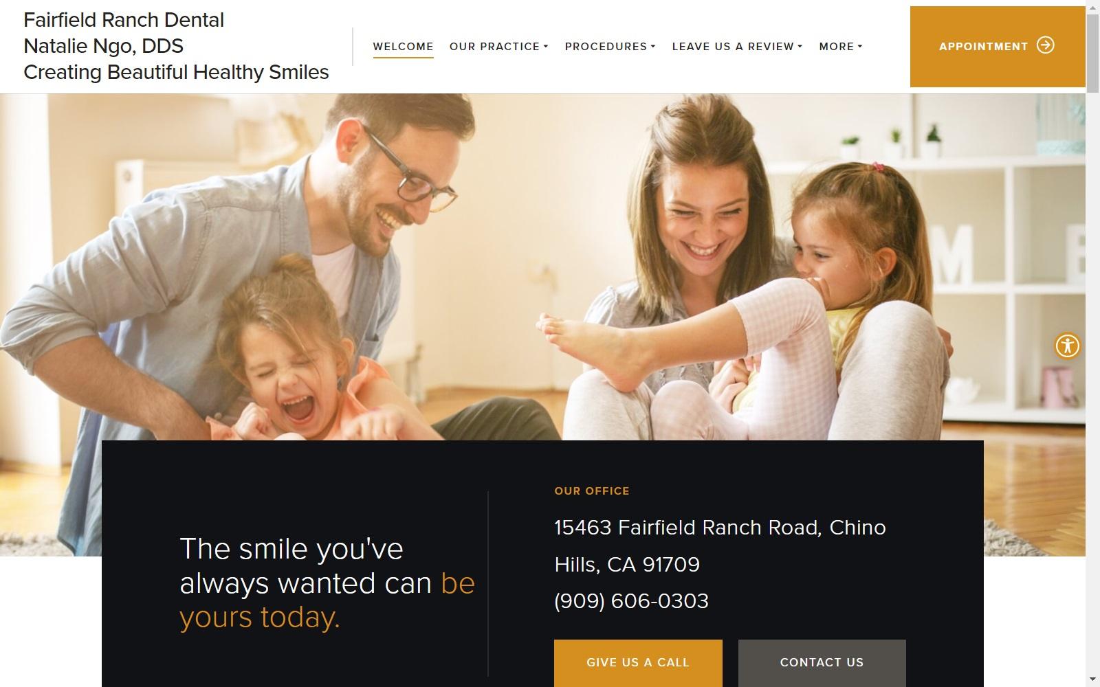 Fairfield Ranch Dental screenshot