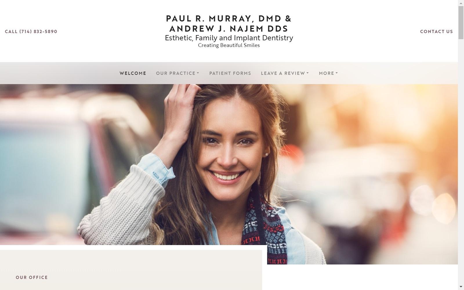 Dr. Paul R. Murray Family Dentistry screenshot