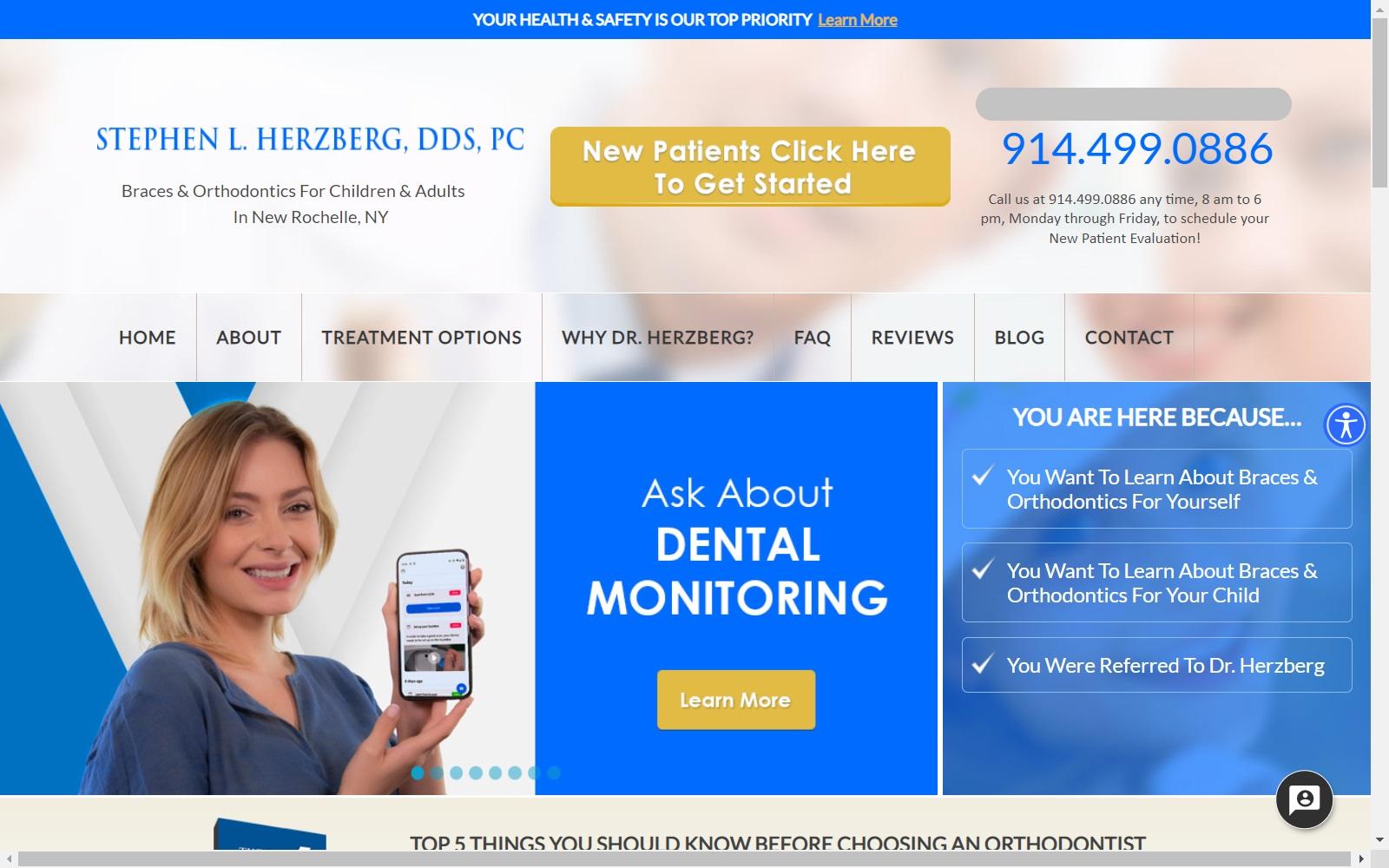 Stephen L. Herzberg D.D.S. P.C. screenshot