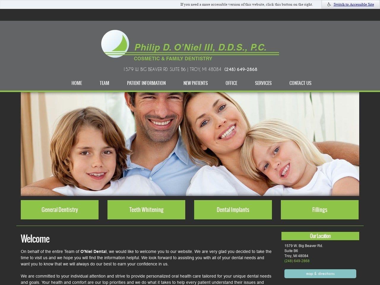 ONiel Dental Philip D. ONiel III DDS PC