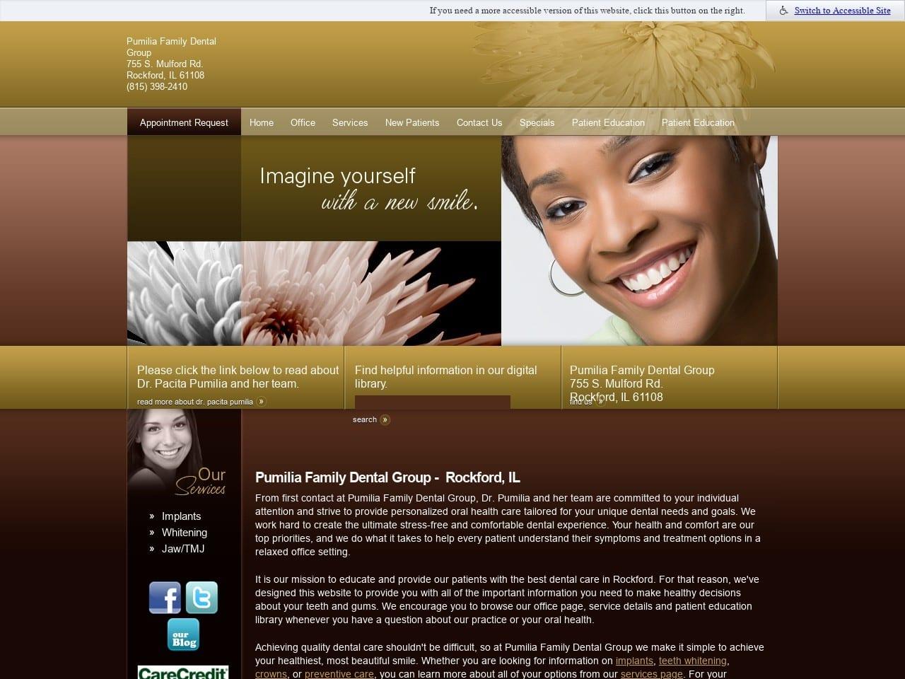Pumilia Family Dental Group screenshot