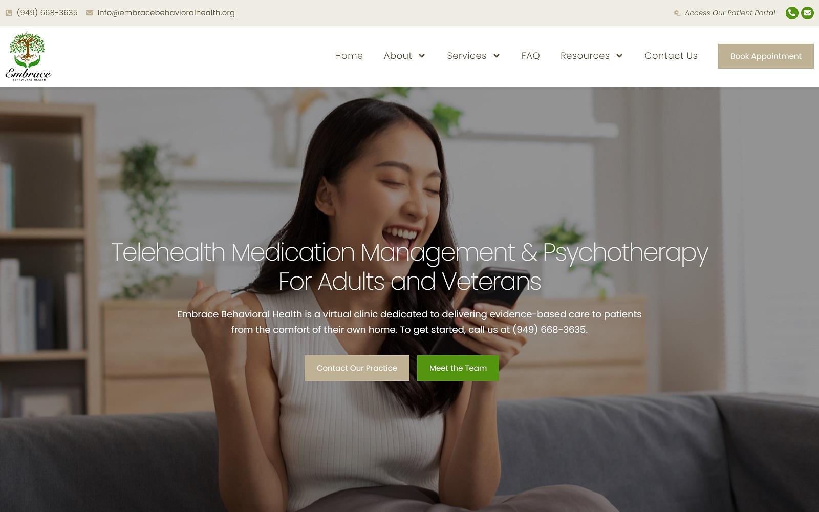 Embrace Behavioral Health screenshot
