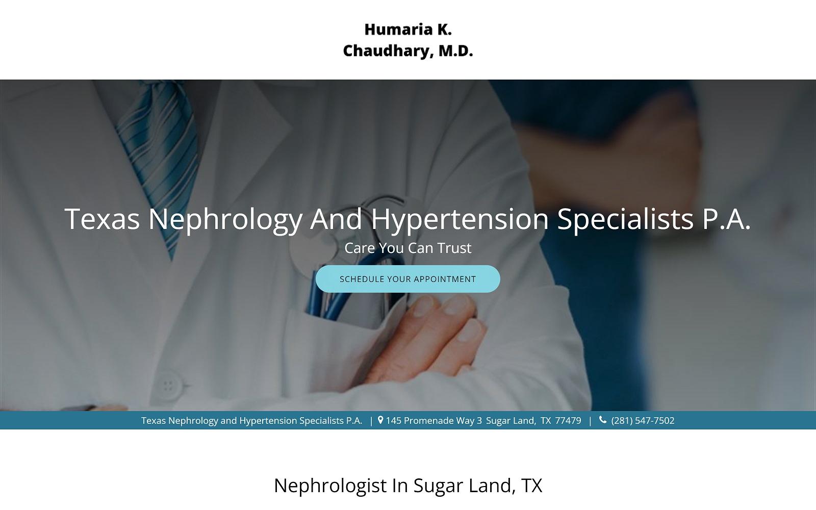 Texas Nephrology & Hypertension Specialists P.A.