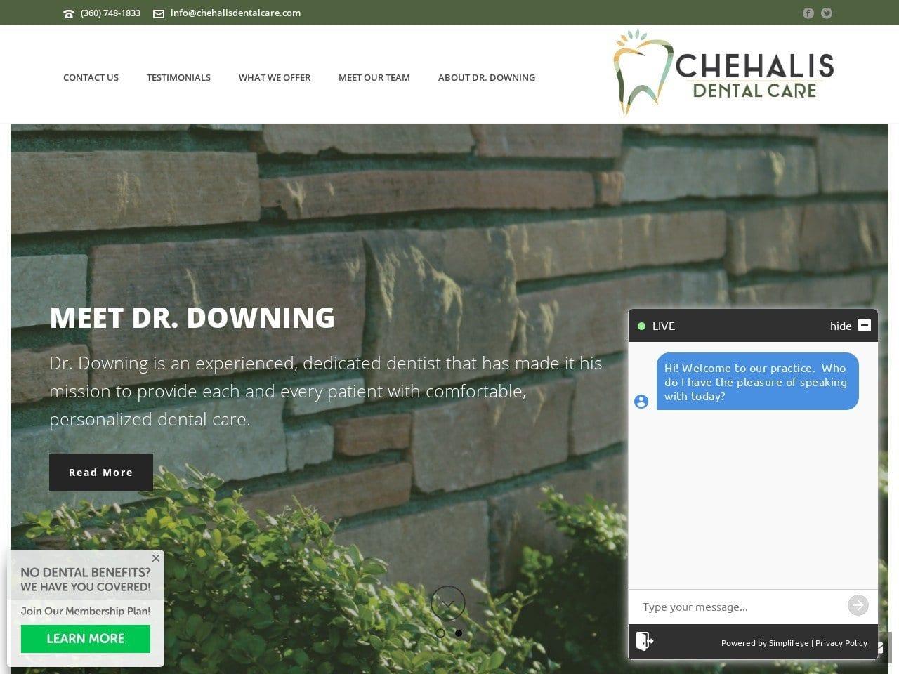 Chehalis Dental Care Richard Downing D.D.S