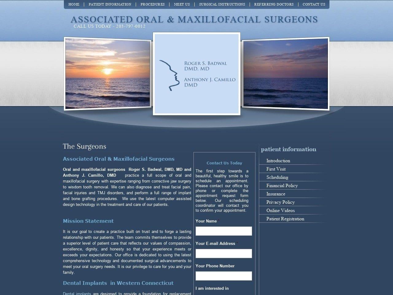 Associated Oral/Maxillofacial screenshot
