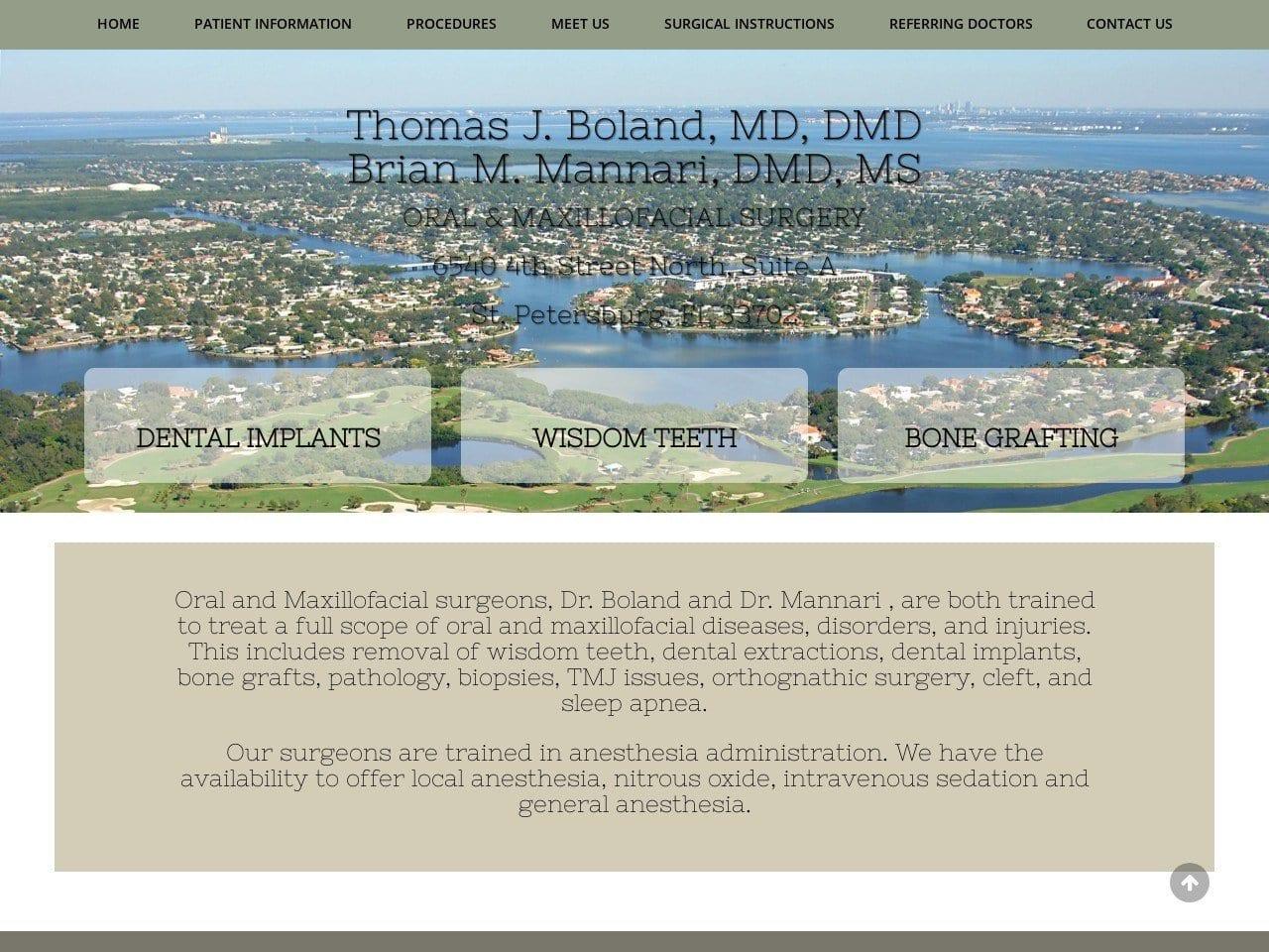 Thomas Boland M.D. D.M.D. screenshot
