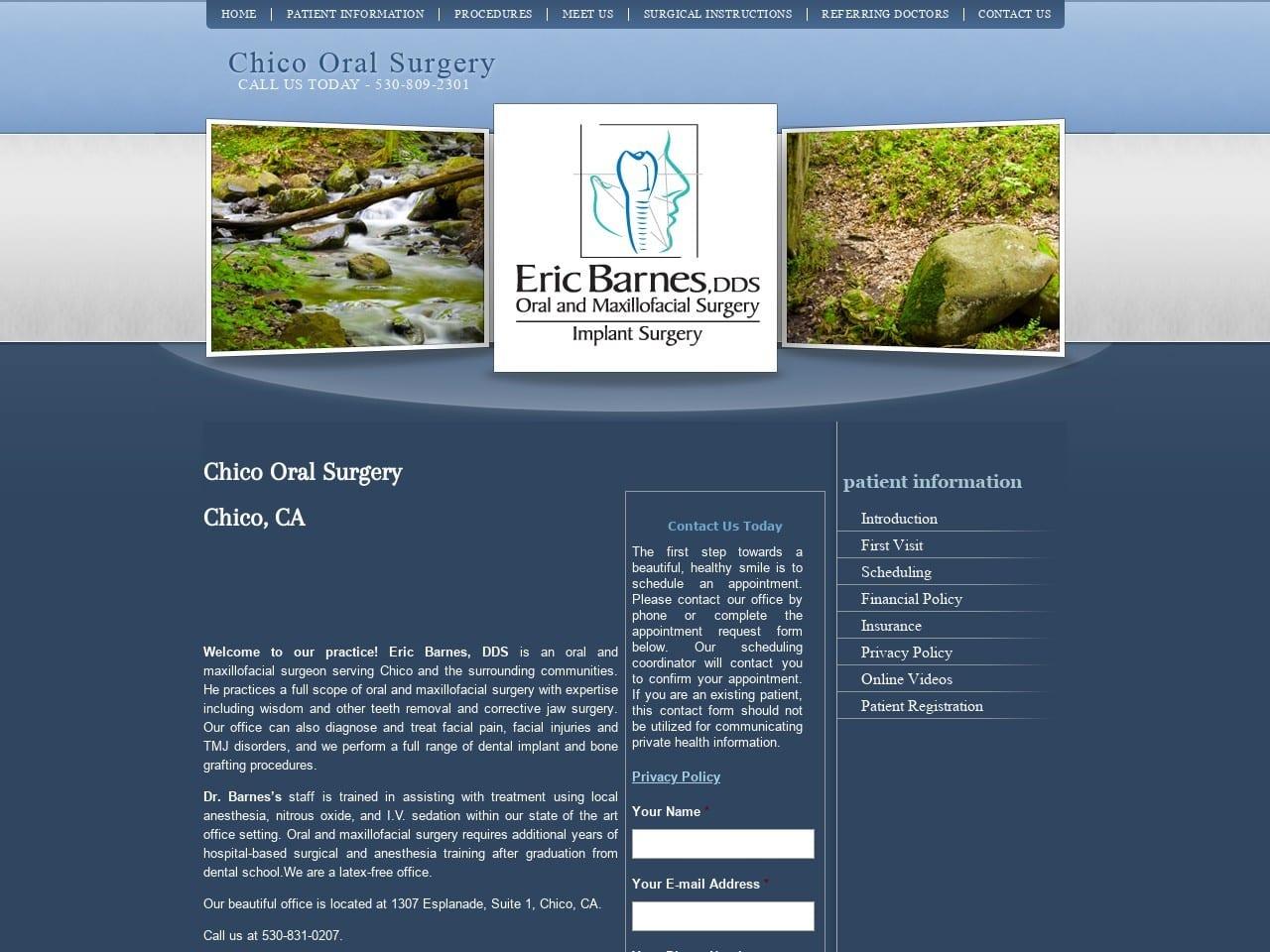Eric Barnes Dds At Chico Oral Surgery & Implant
