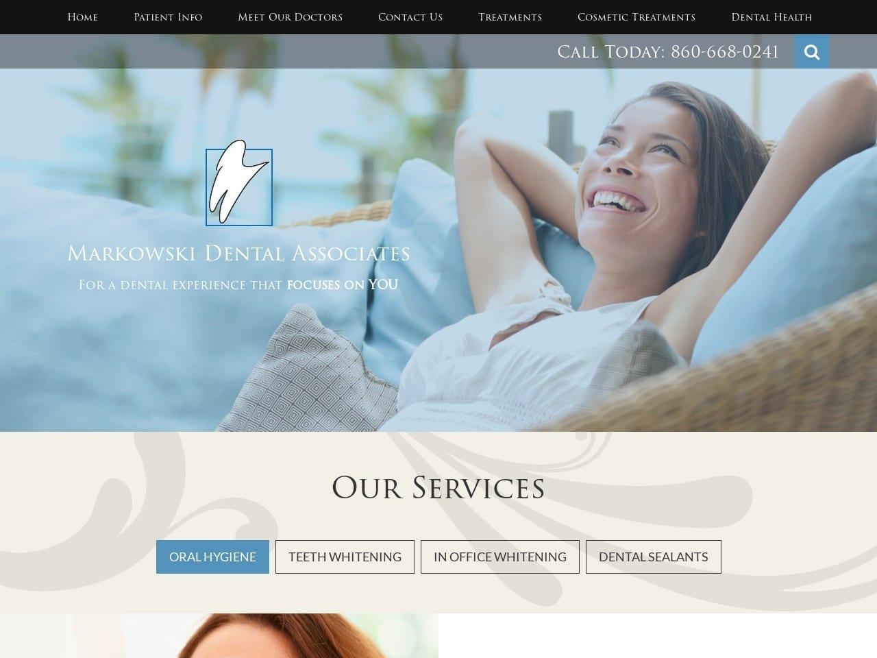 Markowski Dental Associates screenshot