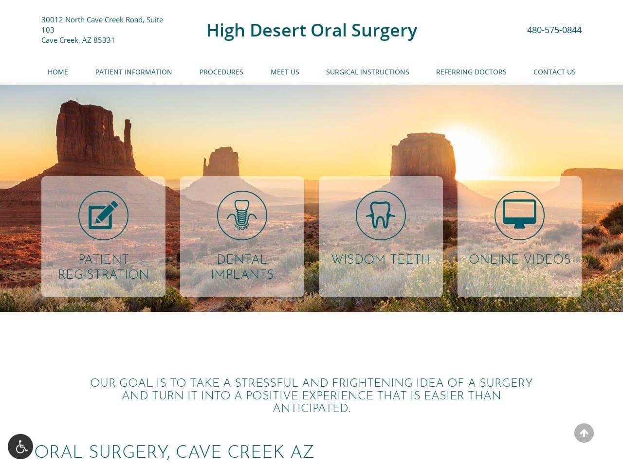 High Desert Oral Surgery & Implant Center screenshot