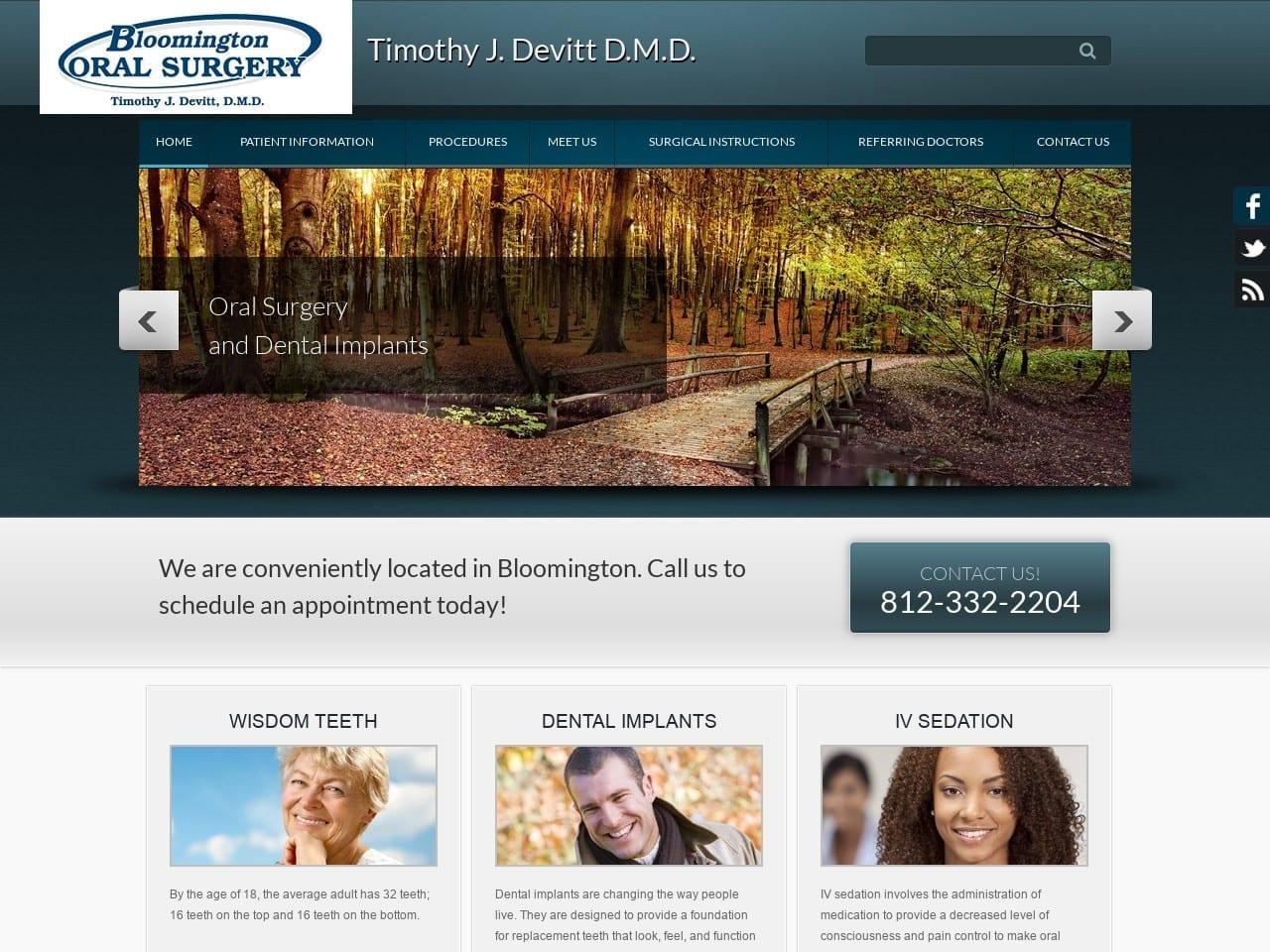 Bloomington Oral Surgery Devitt Timothy J DDS