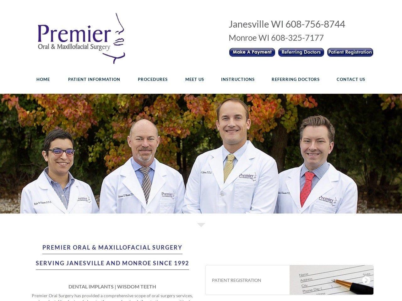 Premier Oral Surgery Cisler Terry D DDS screenshot