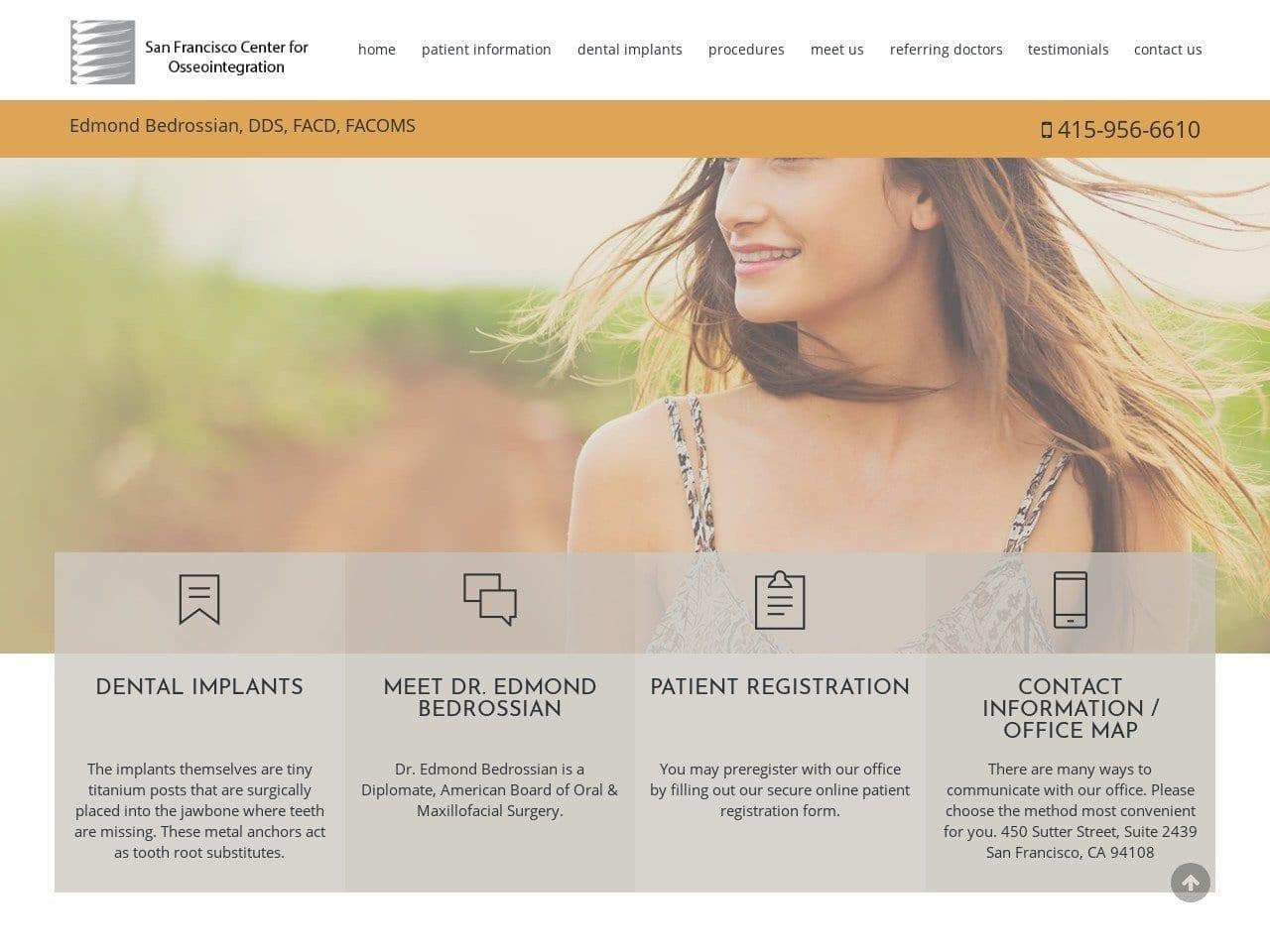 Edmond Bedrossian DDS Inc screenshot