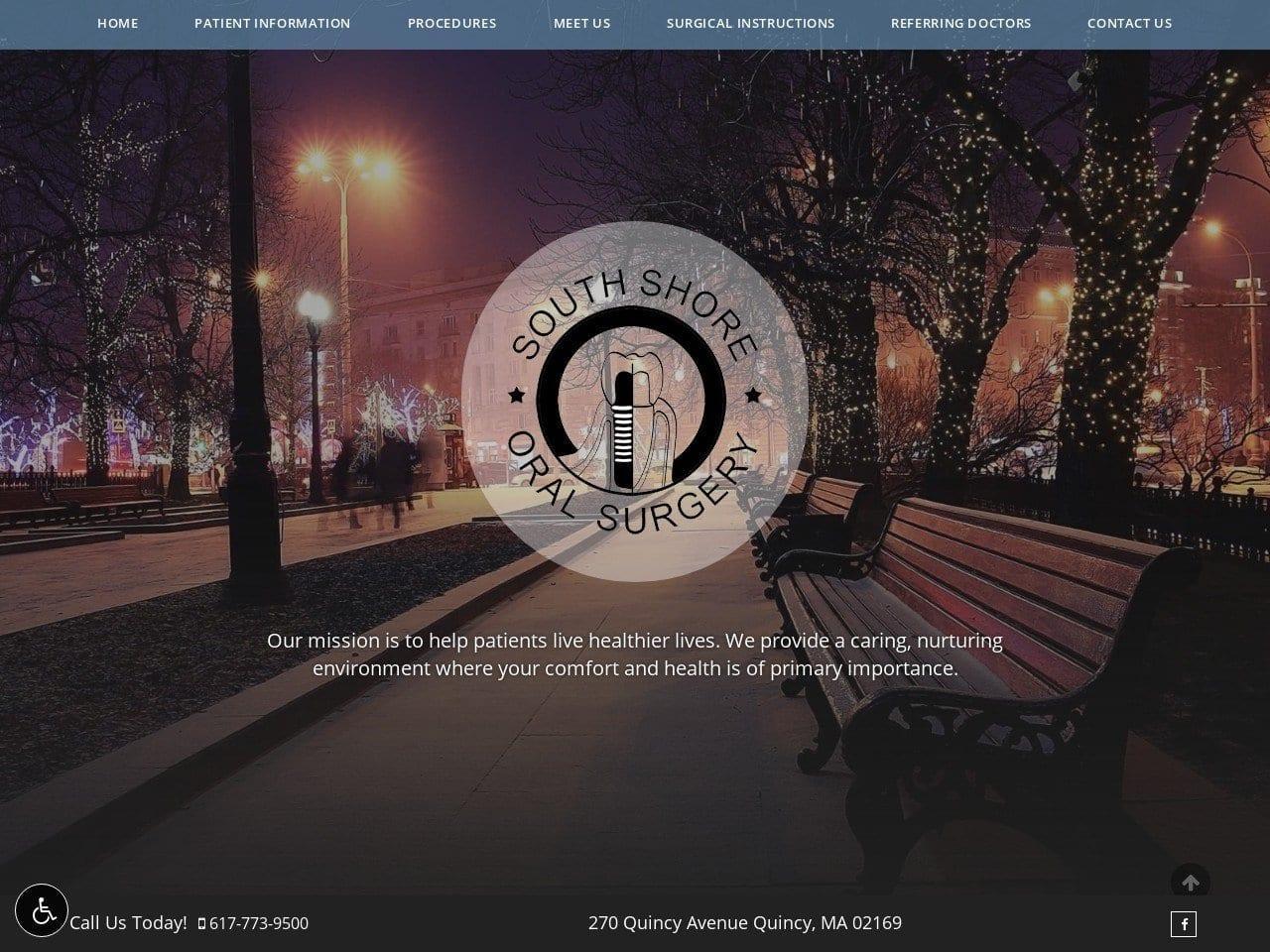 South Shore Oral Surgery Associates screenshot