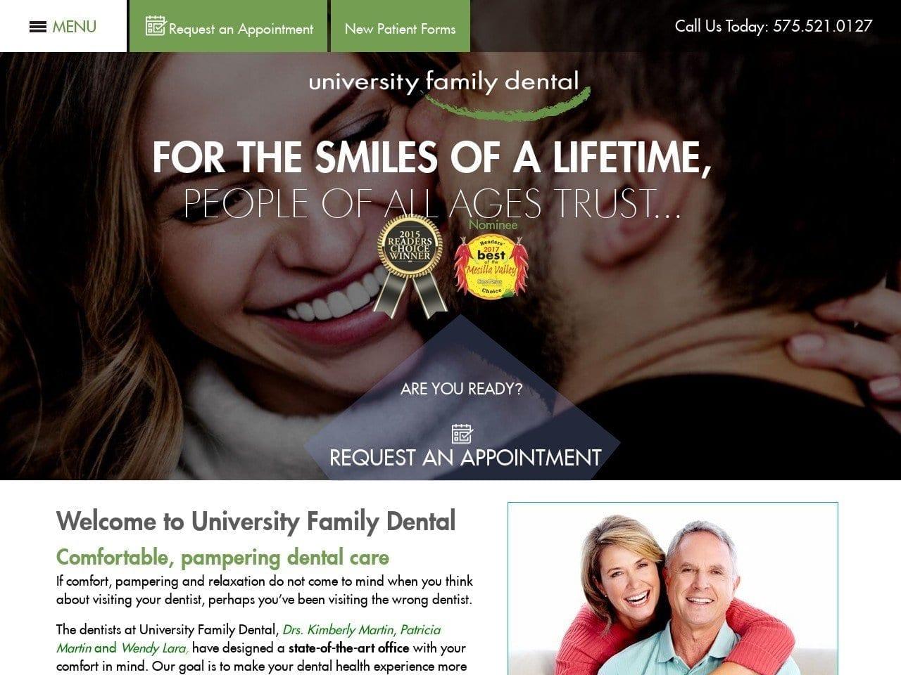 University Family Dental screenshot